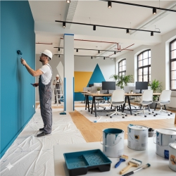 pintura em coworking